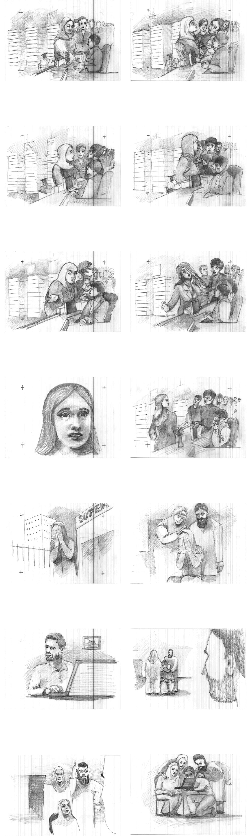 STAND UP (scenario 2) - Storyboard